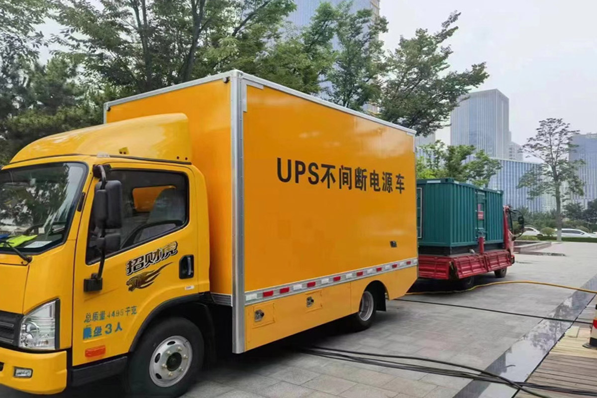 永州发电机租赁施工现场